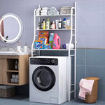 3 Tiers Metal Bathroom Organizer Over Toilet Rack Storage Shelves | White