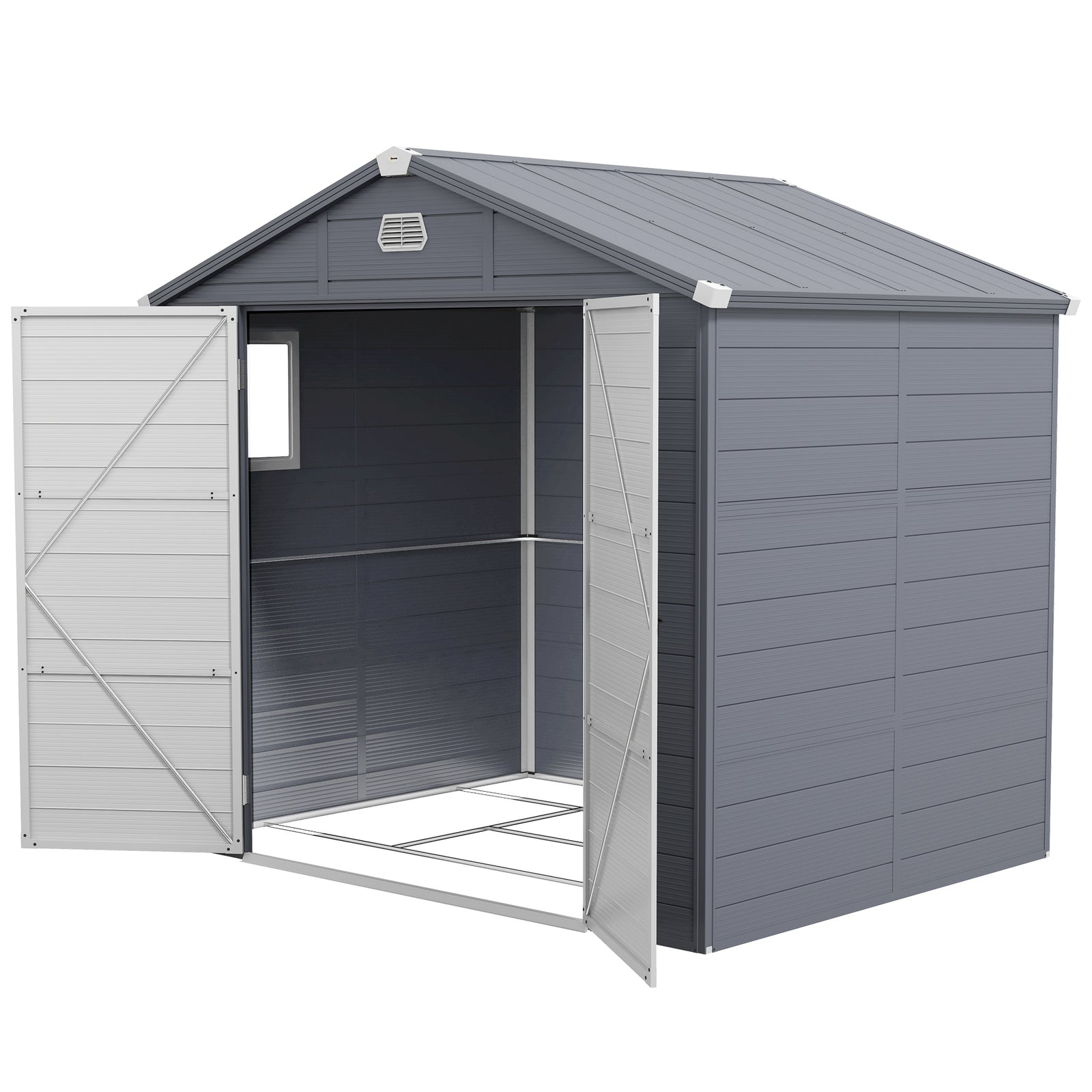 Garden Shed Tool Storage House With Lockable Door, Kit | Large