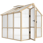 Polycarbonate Greenhouse, Walk-in Wooden Greenhouse