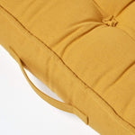 Cotton Armchair Booster Cushion | 50cm x 50cm | Mustard