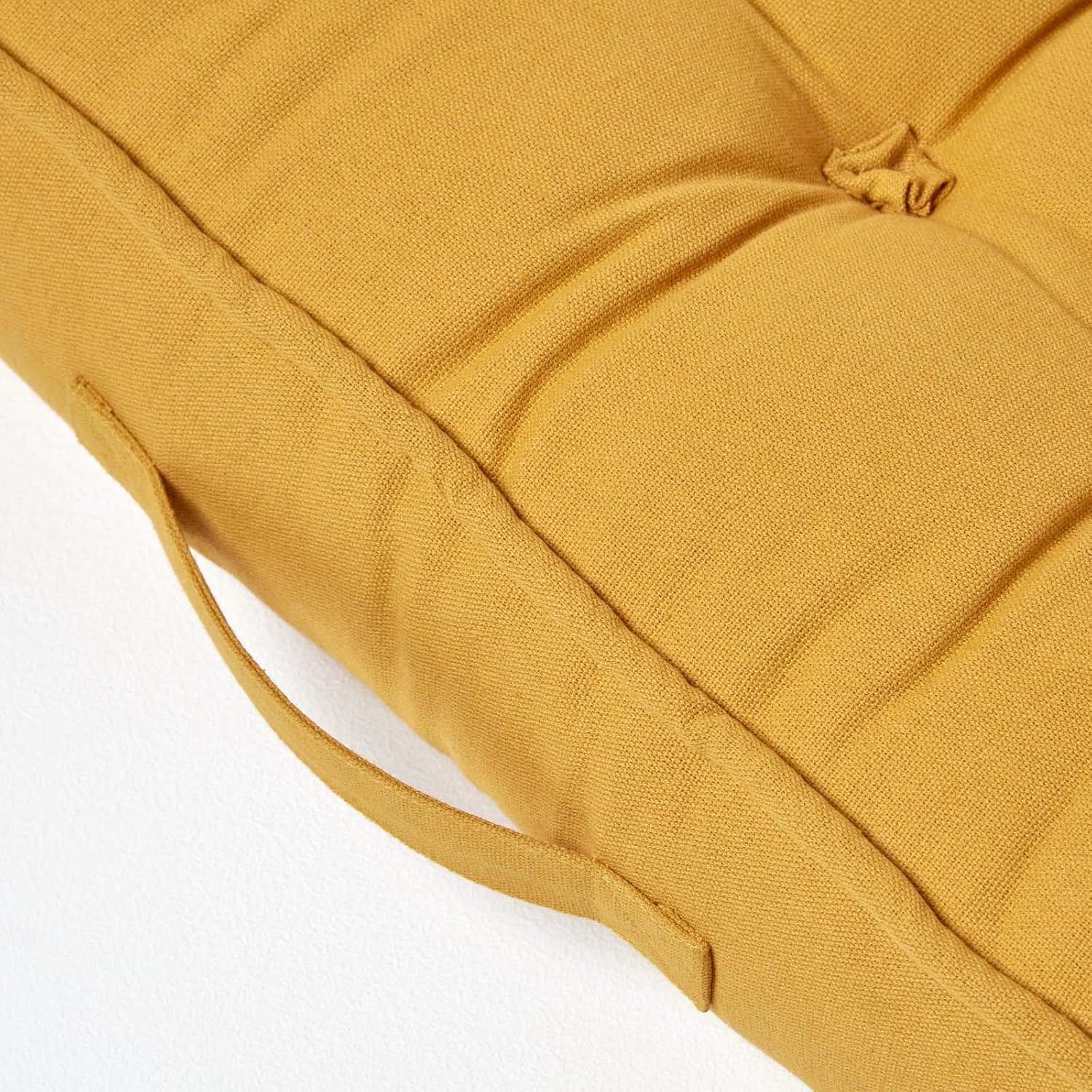 Cotton Armchair Booster Cushion | 50cm x 50cm | Mustard
