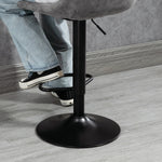 Set Of 2 Microfibre Retro Tub Bar Stools