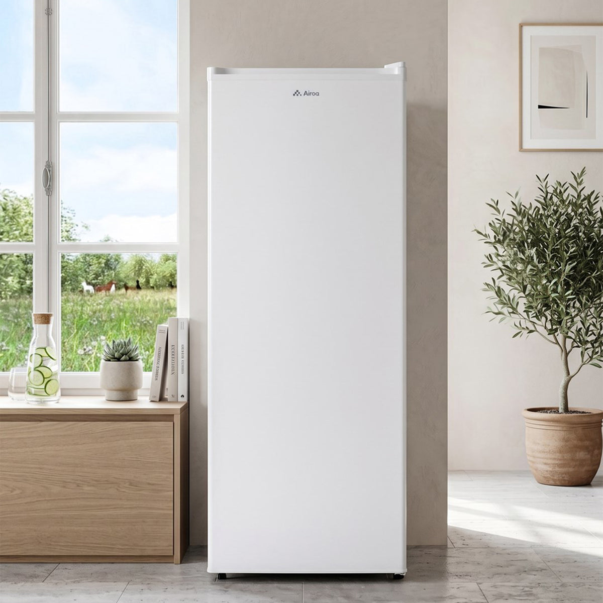 Airoa 175l White Upright Freezer