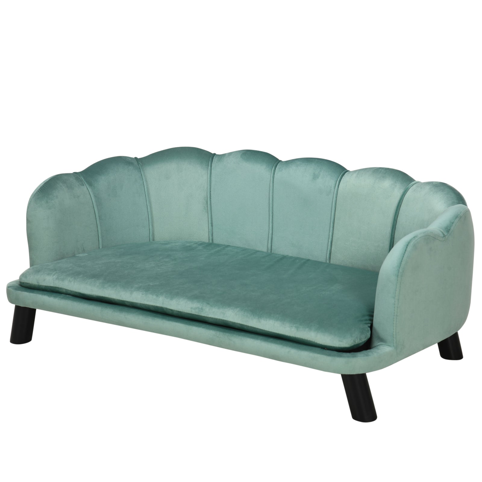 Dog Sofa, Pet Couch Bed For Medium, Large Dogs W/ Legs, Cushion | Green
