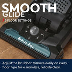 Breeins 850w Upright Vacuum Cleaner With Powerful Suction, Mini Turbo Pet Hair Brush, 3l Bagless Dust Cup, Retractable Hose, Washable Epa Filter & 12.5m Cleaning Radius