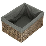 Wicker Jumbo Antique Wash Storage Basket | Gray
