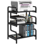 3-tier Storage Shelf Metal Shelves For Storage Home Office | One Size | Black