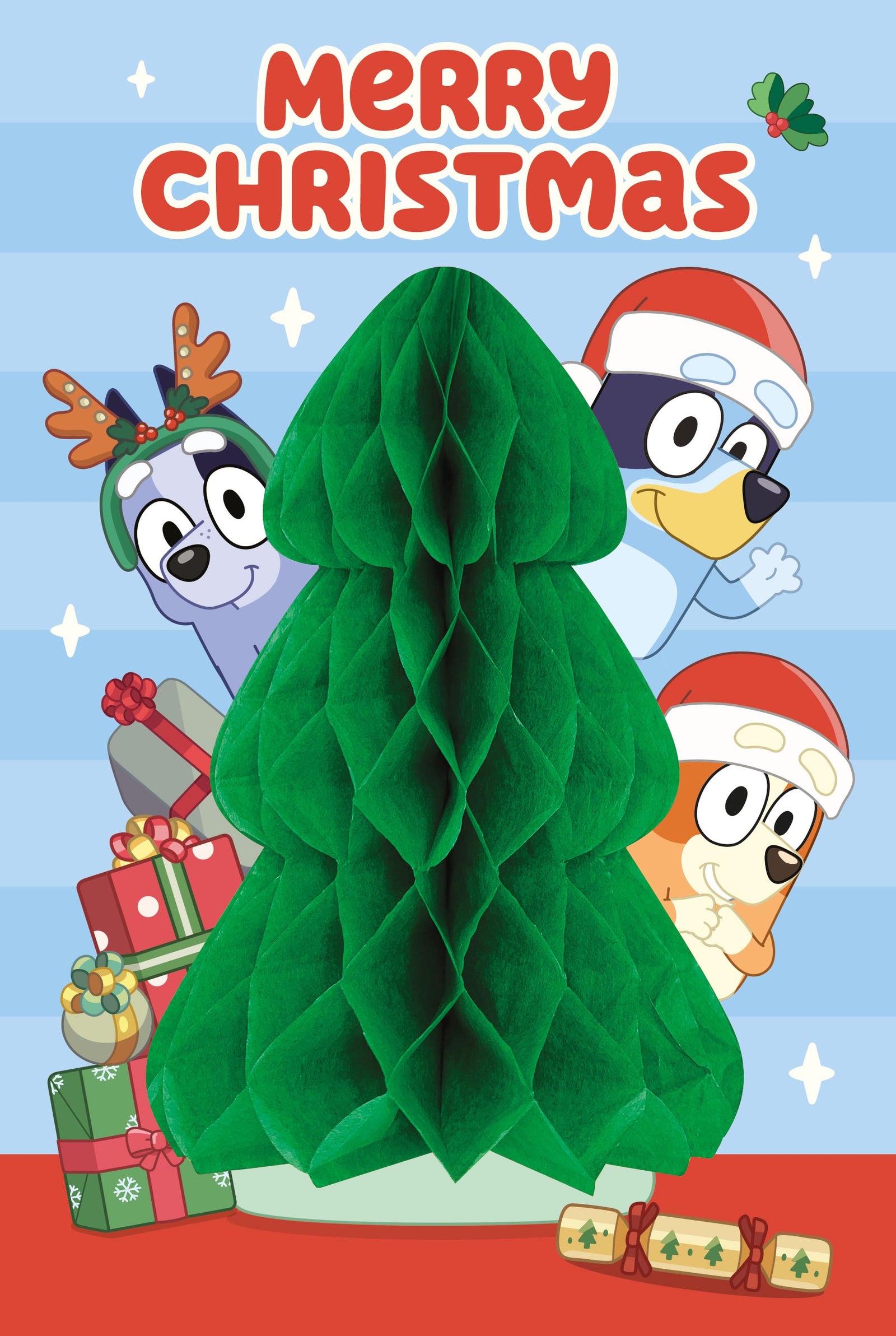Bluey Pop Up Christmas Card Official Product