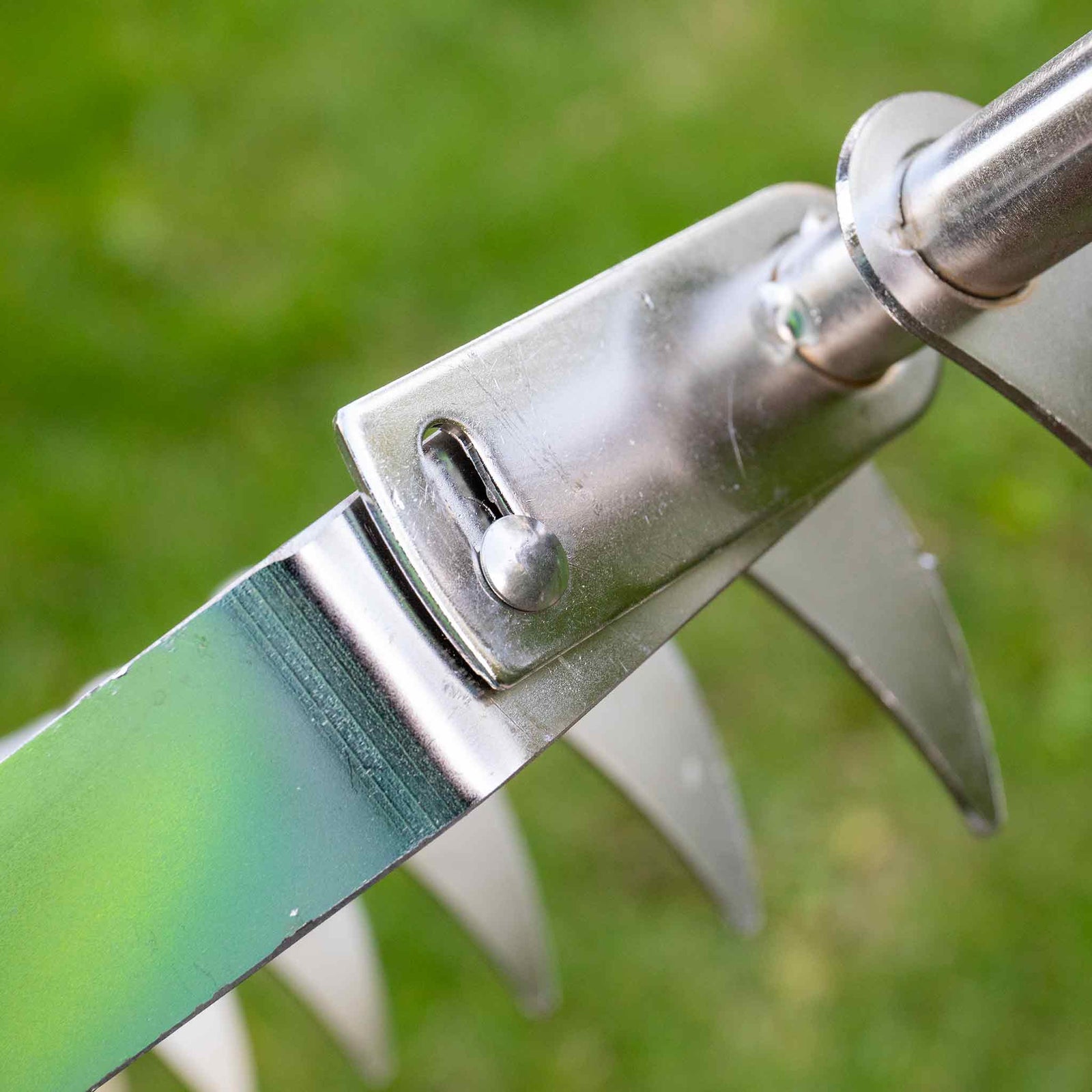 Stainless Steel Scarifying Rake Ash Handle 10 Tines 15-year Guarantee