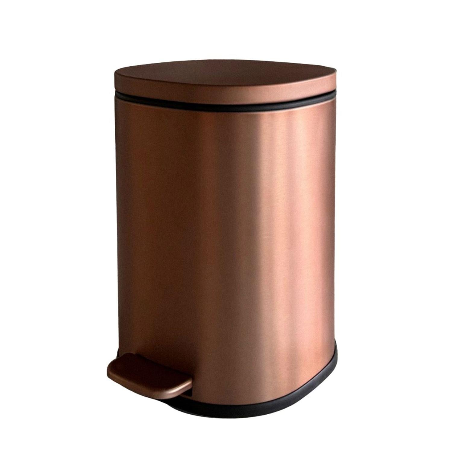 Bathroom Bin Trash Can 5l Pedal Start Collection | Copper