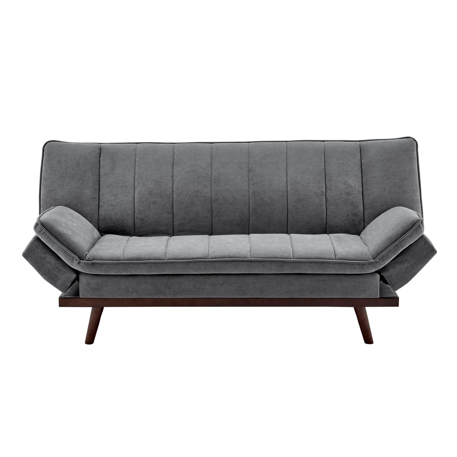 Scandinavian Click Clack Sofa Bed - Double | Grey