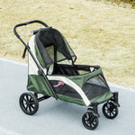 Easy Folding Pet Stroller For Large Dogs | Green