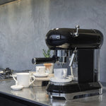Ecf01 Retro Style Espresso Coffee Machine | Black