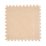 12pcs Interlocking Foam Play Mats For Kids – Soft, 30cm X 30cm Puzzle Floor Tiles | Light Brown