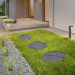 Rubber Garden Stepping Stones - Walkway | Set of 2 | Grey