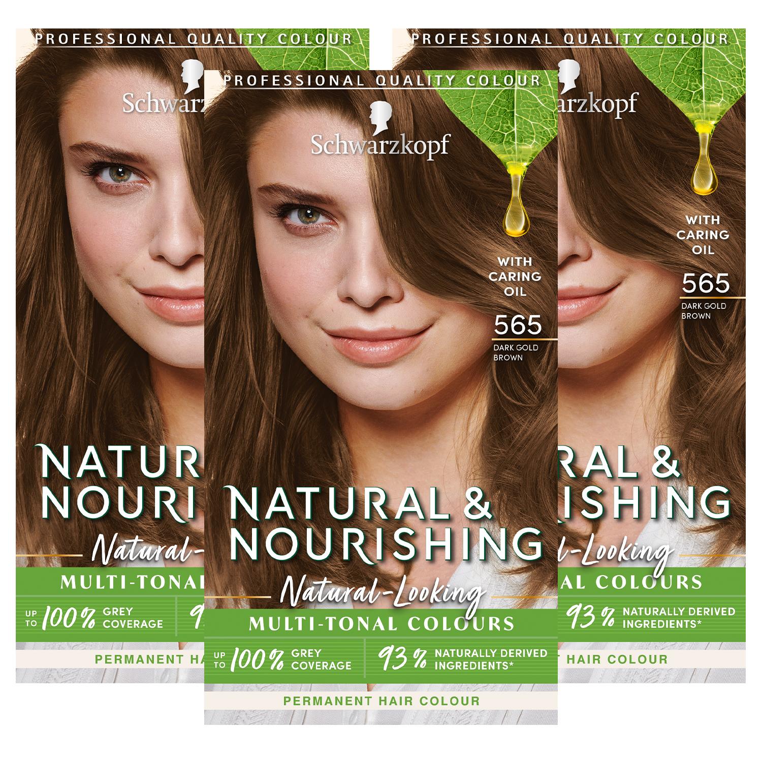 Natural&nourishing 565 - Dark Gold Brown 3pack