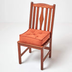 Cotton Dining Chair Booster Cushion | 40cm x 40cm | Terracotta