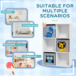 Toy Organiser With Three Non-woven Fabric Drawers For Bedroom - White