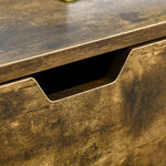Industrial Coffee Table With Shelf And Drawer