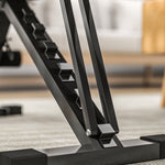 Foldable Weight Bench With 6-level Backrest, Leg Extension