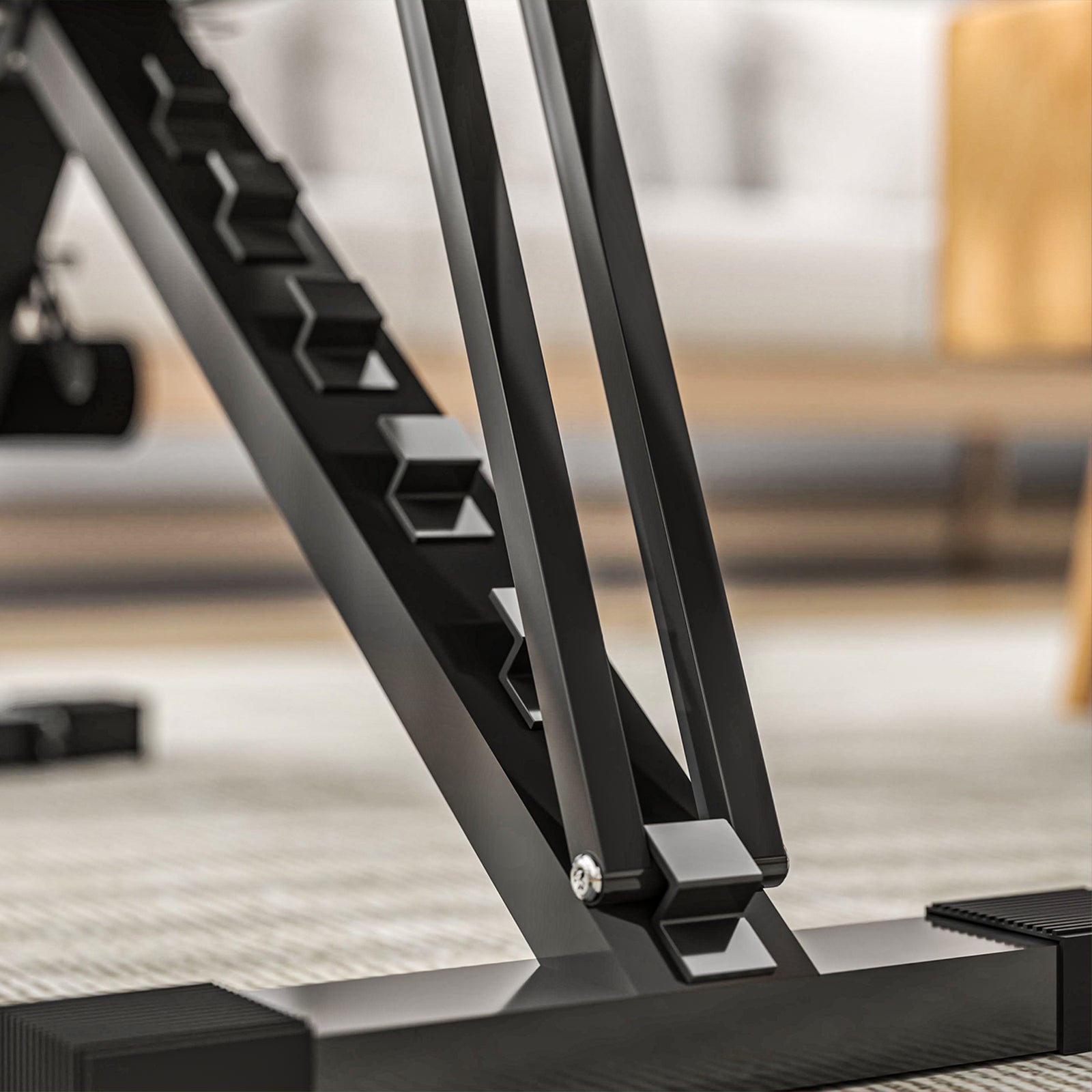 Foldable Weight Bench With 6-level Backrest, Leg Extension