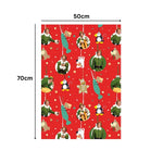 Christmas Gift Wrap, 4 Sheet 4 Tag, Official Product