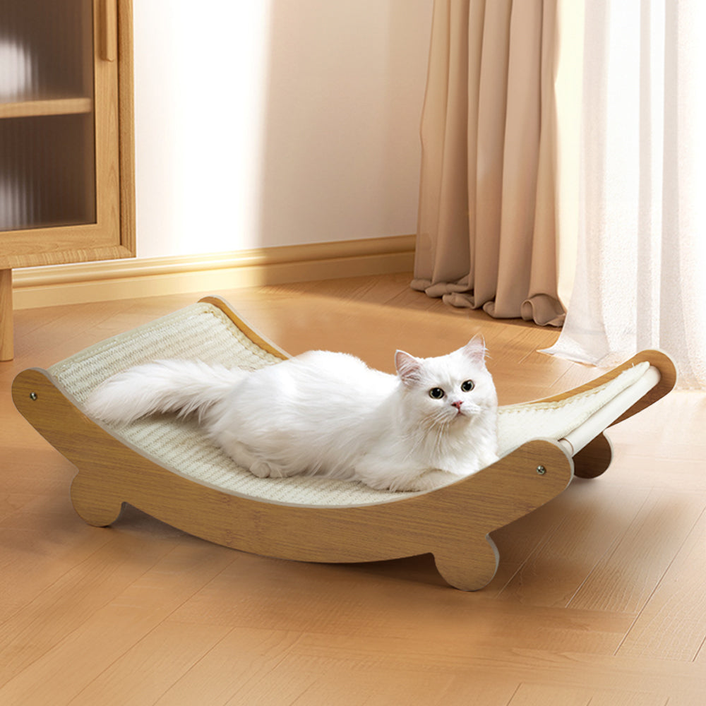 Sisal Cat Scratcher Bed | Large | Natural
