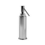 Soap Dispenser, 125ml Capacity Siver Gloss, Freestanding Collection Kubic