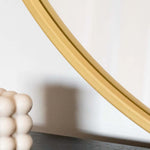 Rei - Round Metal Circle Mirror | 90cm x 90cm | Gold