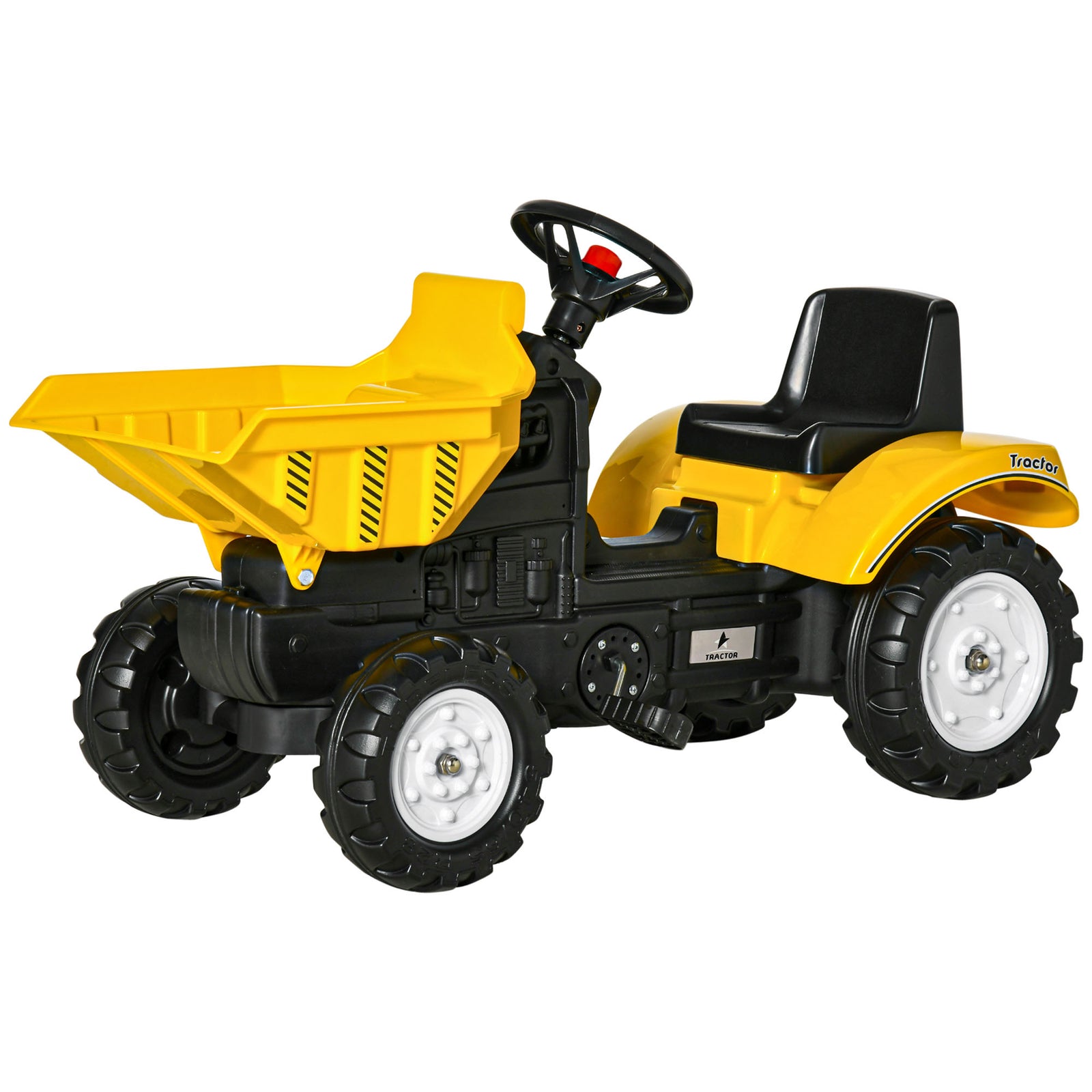 Ride On Tractor No Power For Kids With Manual Control Bucket