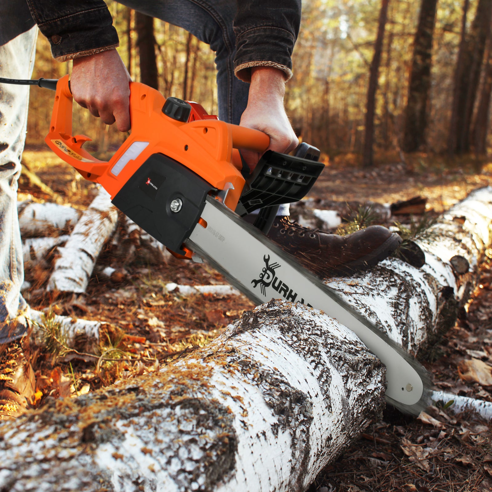 Electric Chainsaw 2000w, 40cm Blade Corded Aluminum