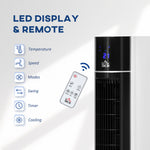 Bladeless Air Cooler Evaporative Oscillating Tower Fan