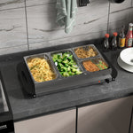 4 Tray Electric Food Warmer Buffet Server Adjustable Temp