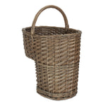 Wicker Antique Wash Finished Stair Basket | Gray