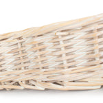 Wicker White Wash Heart Shaped Tray | Small | White