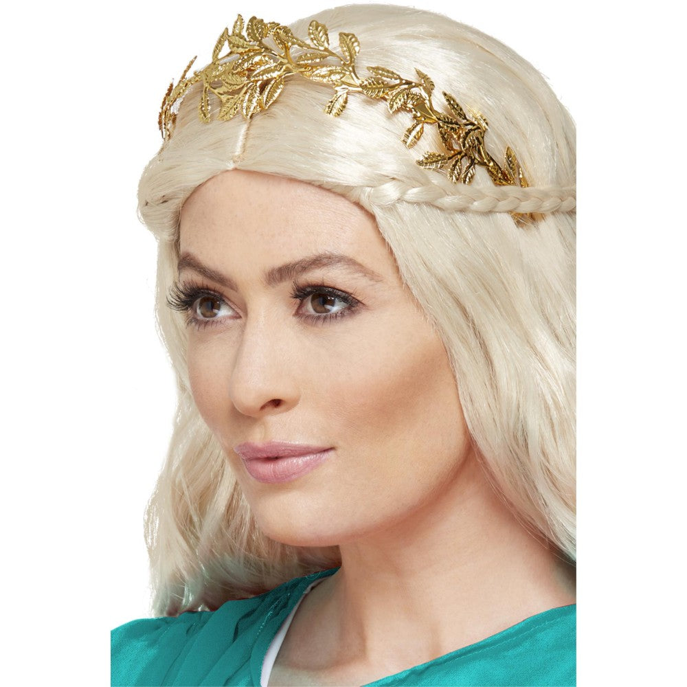 Grecian Leaf Headband, Gold