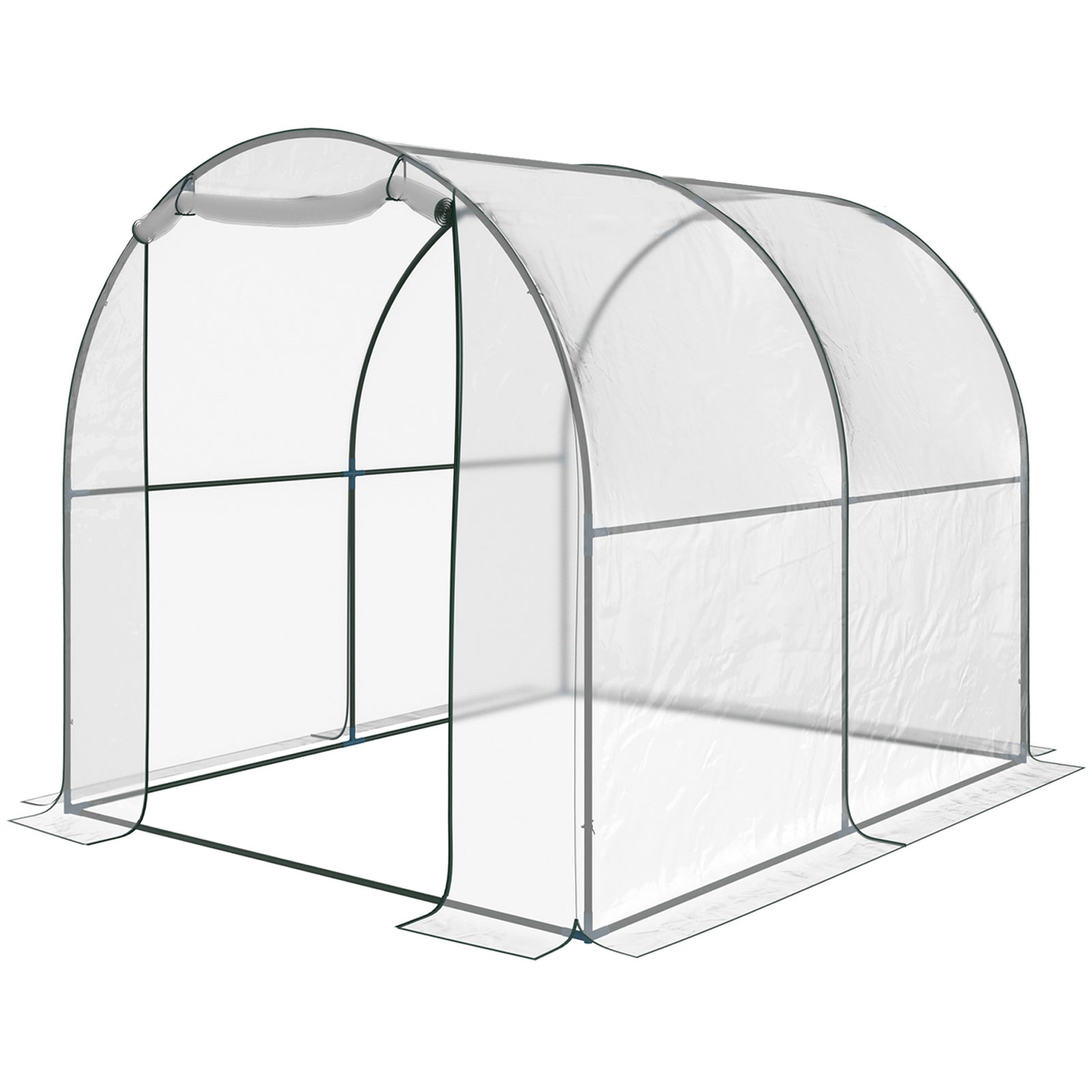 Transparent Polytunnel Greenhouse 2.5x2x2m
