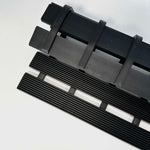 Non-slip Pvc Duckboard Shower Mat - 61cm X 25cm | Black