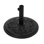 Outdoor 25kg Heavy-Duty Resin Umbrella Base – Rose & Botanical Pattern