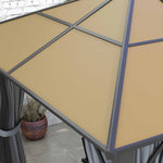 Pc Hardtop Gazebo With Aluminium Frame And Curtains | Large