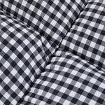 Quilted Mattress Topper With Thick 10cm Padding – Soft Brushed Fabric, Breathable Support & Secure Fit Straps | Single | Checkered