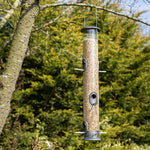 All Weather Premium Giant 6 Port Wild Bird Seed Feeder, 700g Capacity | Set of 1 | Grey