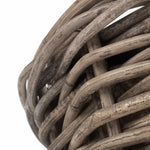Tapered Rattan Round Planter With Plastic Lining | Small | Brown