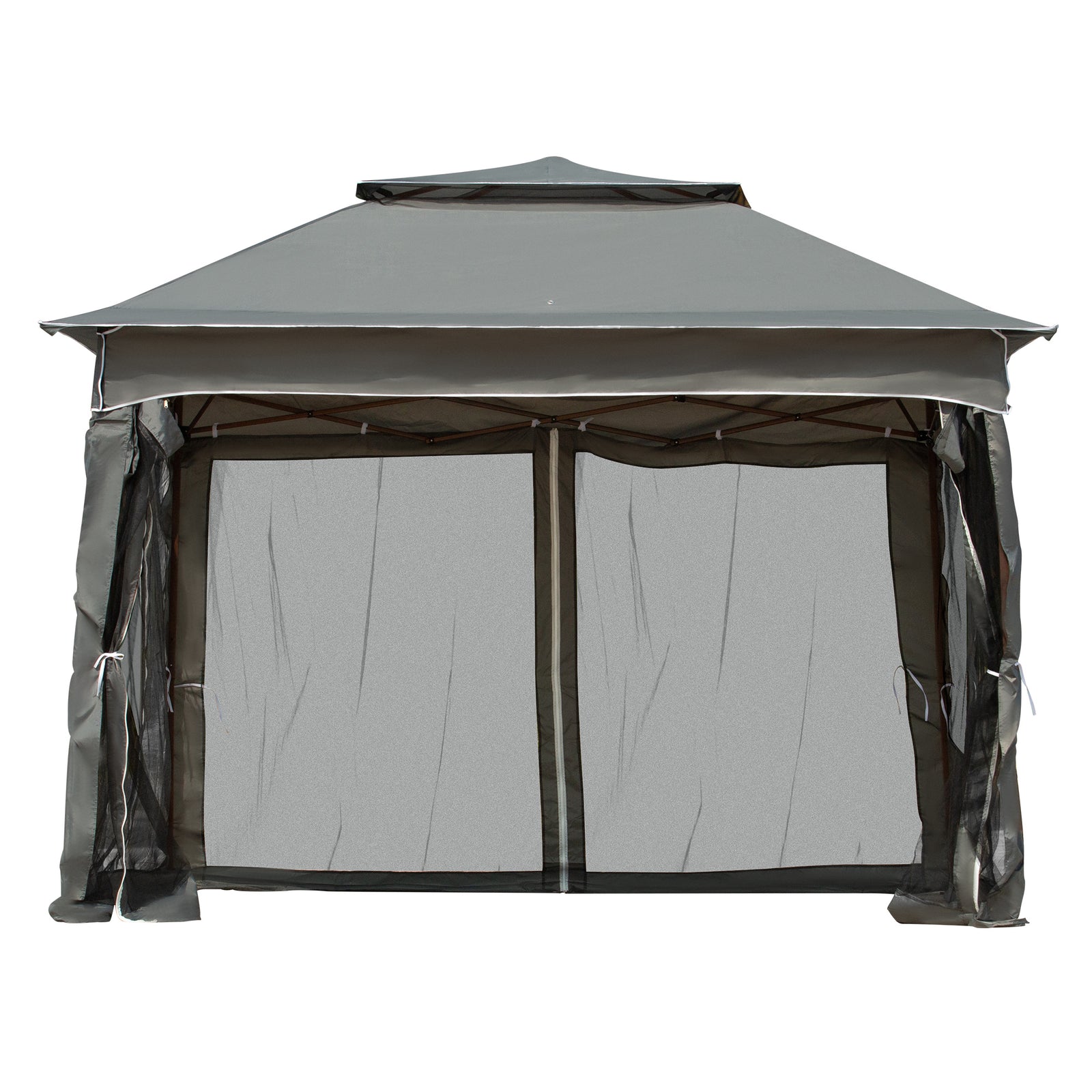 Garden Folding Tent Heavy Duty Pop Up Gazebo For Party | Dark Gray