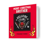 Stranger Things Brother Christmas Card With Detachable Coaster Official Product