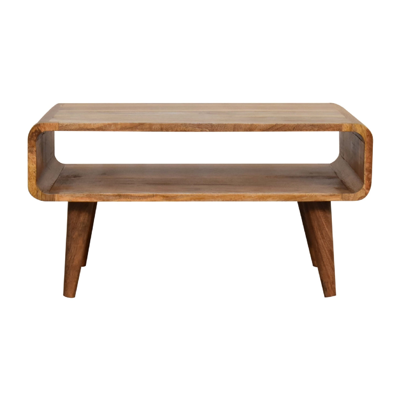 Solid Wood Open Oak-ish Media Unit