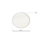 Cruz Led Modern Ceiling Light With Fully Adjustable Brightness And Colour Temperature Via Included Remote Control | 40cm | White