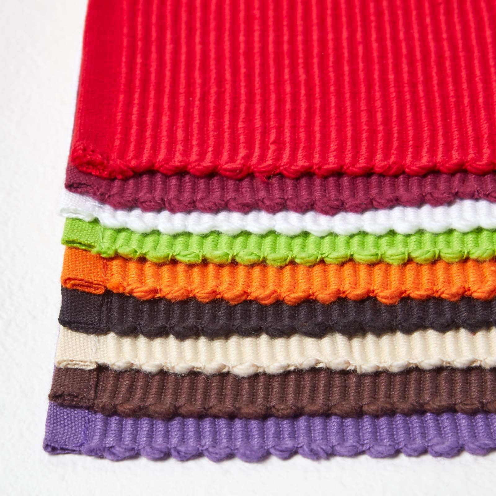 Cotton Plain Pack Of 2 Placemats | 50cm x 30cm | Orange
