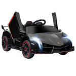 Lamborghini Veneno Licensed Electric Ride-on Car W/ Remote | Black