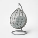 Luxury Garden Round Egg Chair Swing Cushion, 80 X 120 Cm | One Size | Grey